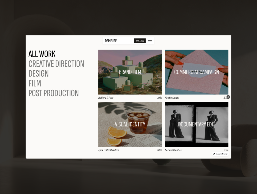 Demibold – Premium Creative Studio & Agency Website Template