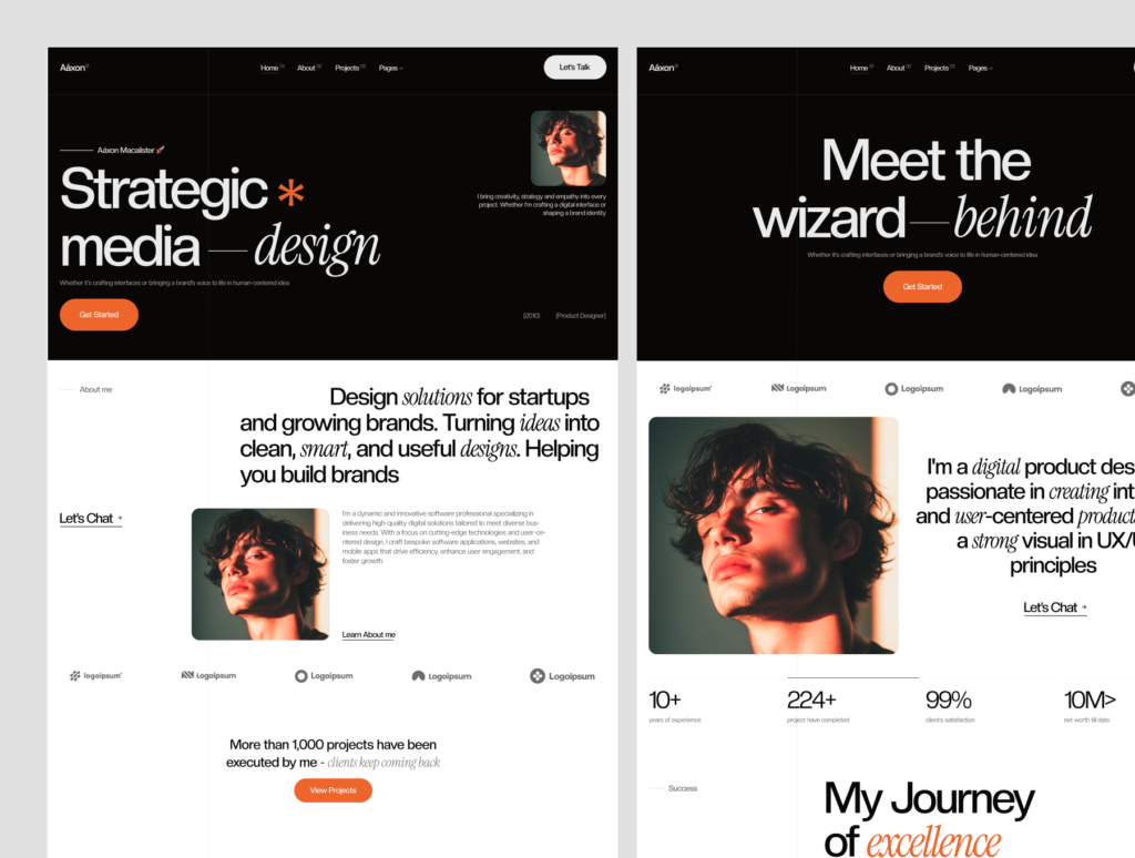 Aáxon – Personal Portfolio & Agency Webflow Template