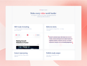 Rescript – AI SaaS Framer Landing Page Template