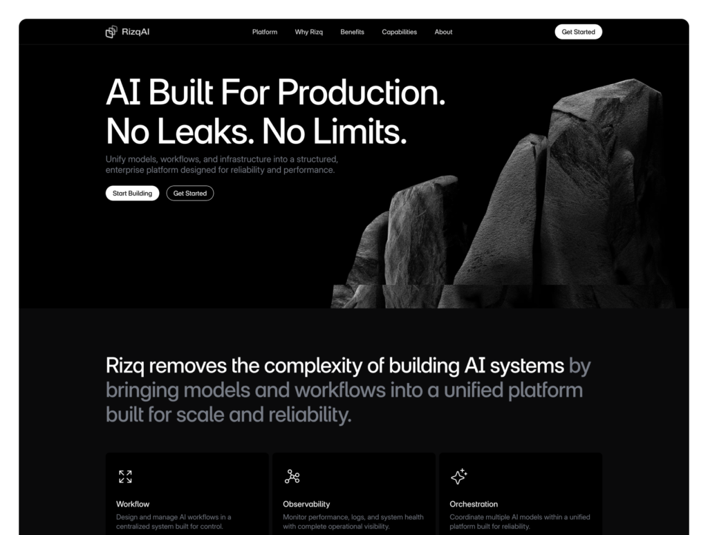 Rizq – Premium AI & SaaS Framer Template