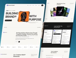 Premium creative agency website template for Framer and Figma
