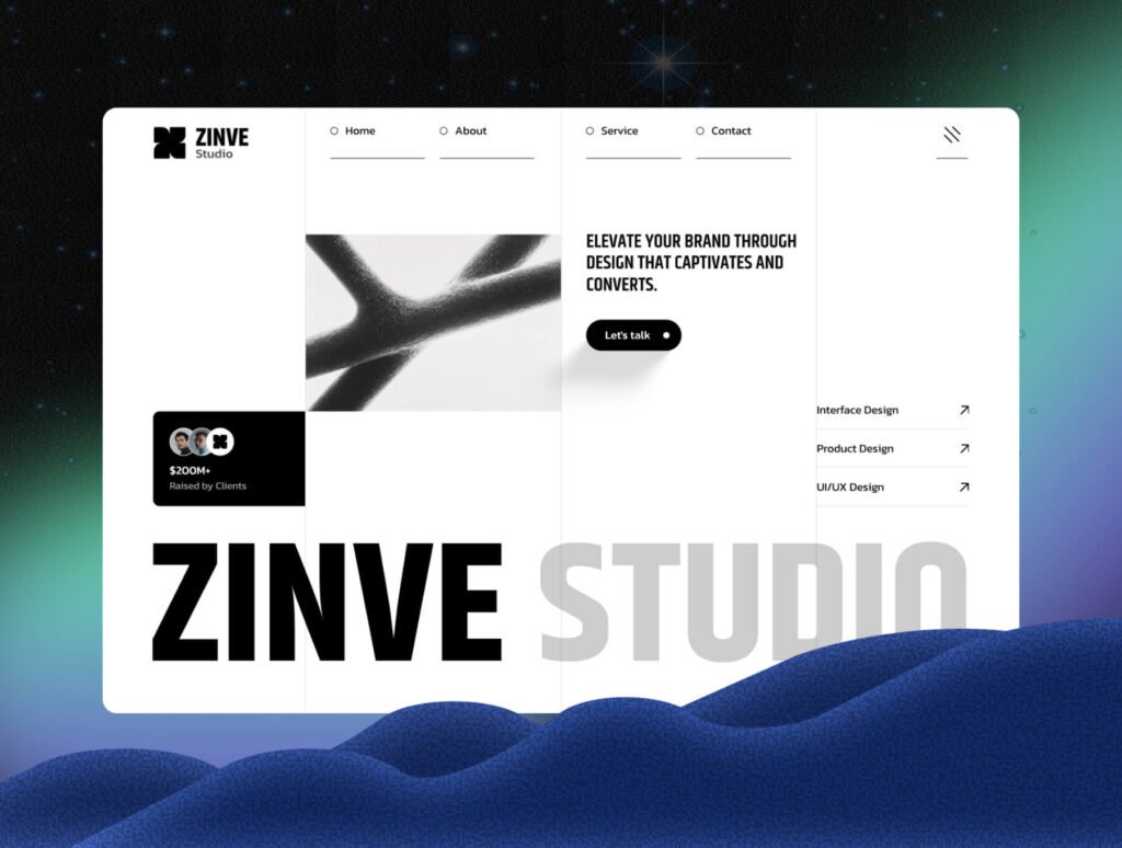 Zinve Studio – Creative Agency Website Template