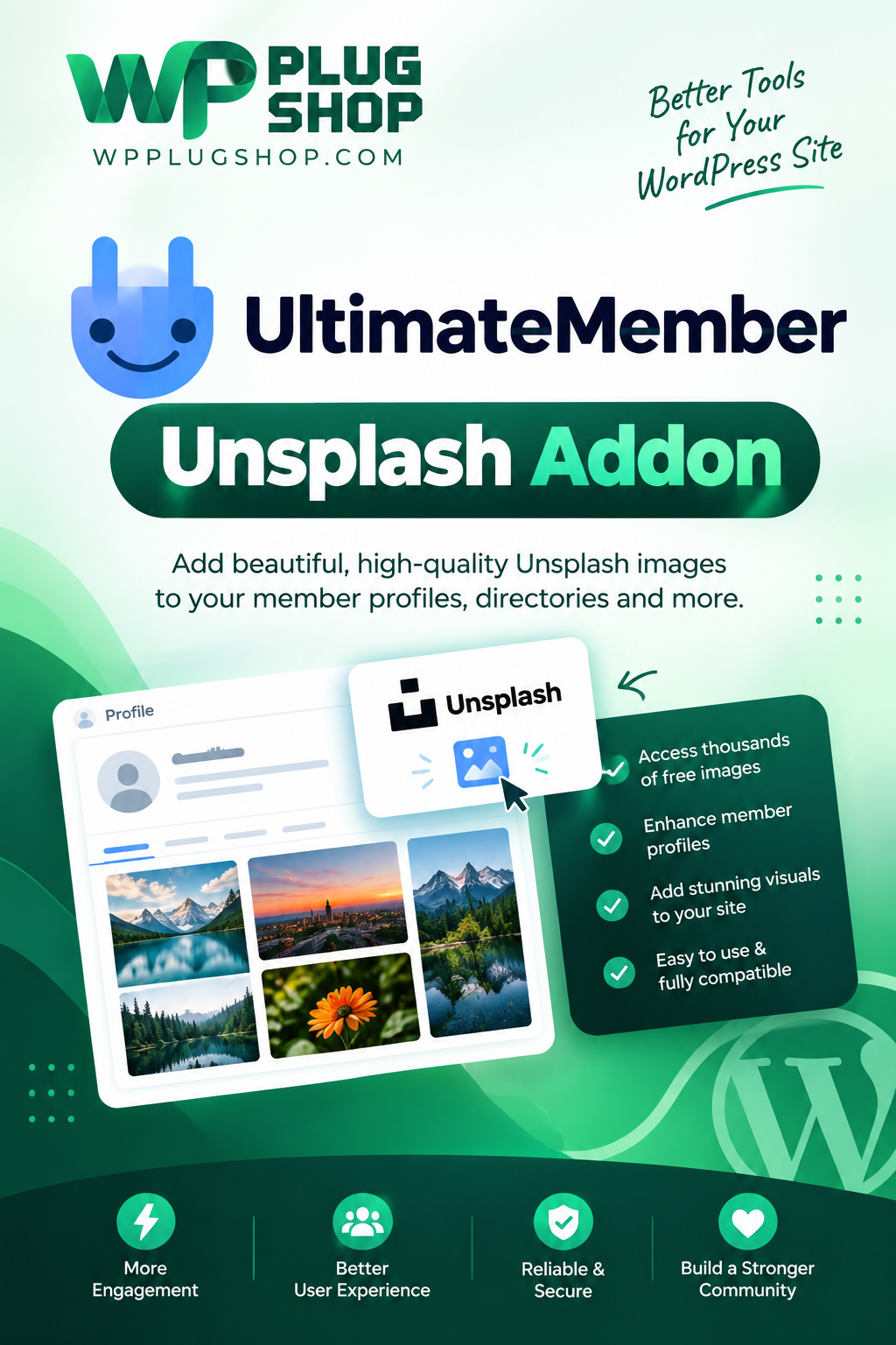 Ultimate Member Unsplash Addon – WordPress