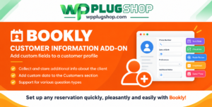 Bookly Customer Information Add-on – Custom Customer Fields