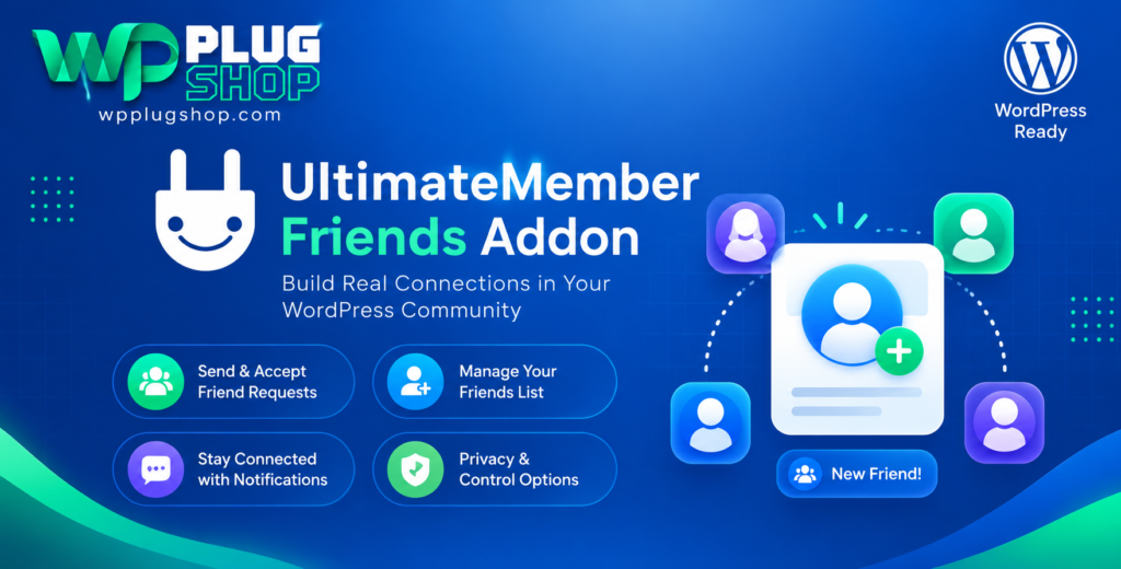 Ultimate Member Friends Addon – Friend Request Extension for WordPress