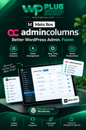 Meta Box Admin Columns – WordPress Custom Fields Admin Columns