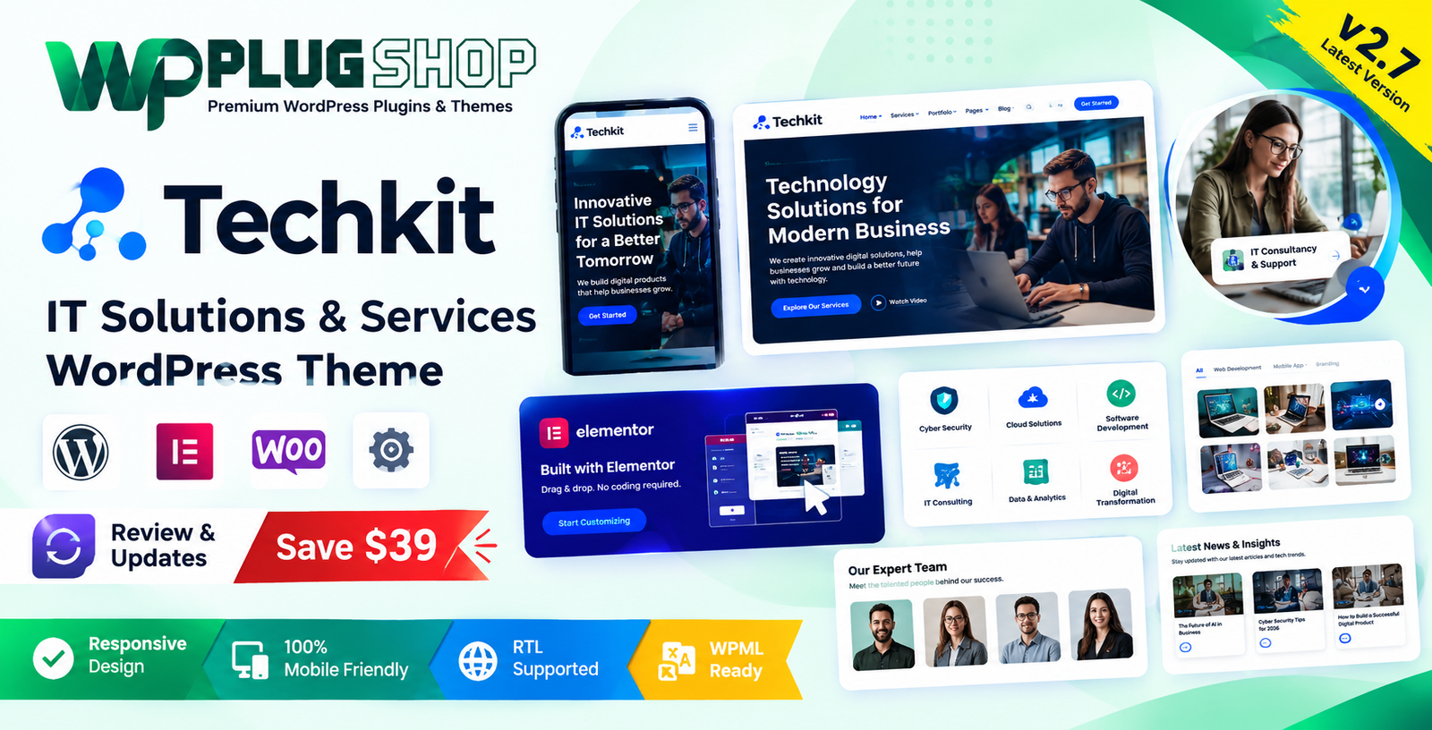Techkit WordPress Theme – Technology & IT Solutions