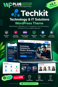 Techkit WordPress Theme – Technology & IT Solutions