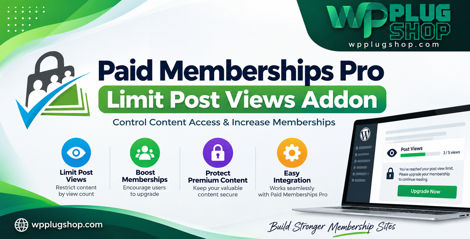 Paid Memberships Pro Limit Post Views Addon for WordPress