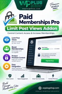 Paid Memberships Pro Limit Post Views Addon for WordPress