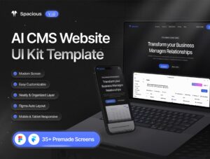 Spacious - AI CMS Website UI Kit