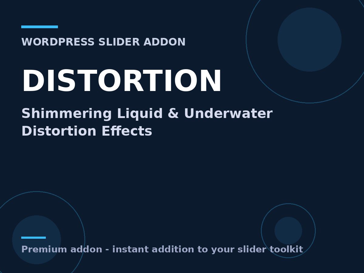 Revolution Slider – Distortion Addon – Shimmering Liquid & Underwater Distortion Effects